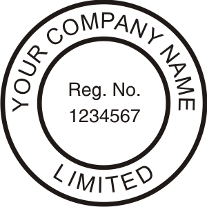 Company Seal Press Custom Rubber Stamp